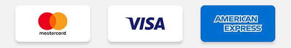 MasterCard, Visa, American Express